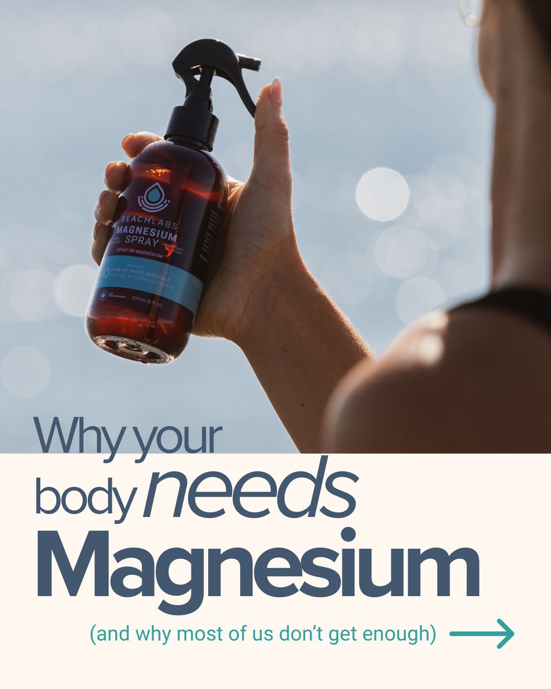 Magnesium Spray - 100% Canadian Magnesium Chloride   (237ml)